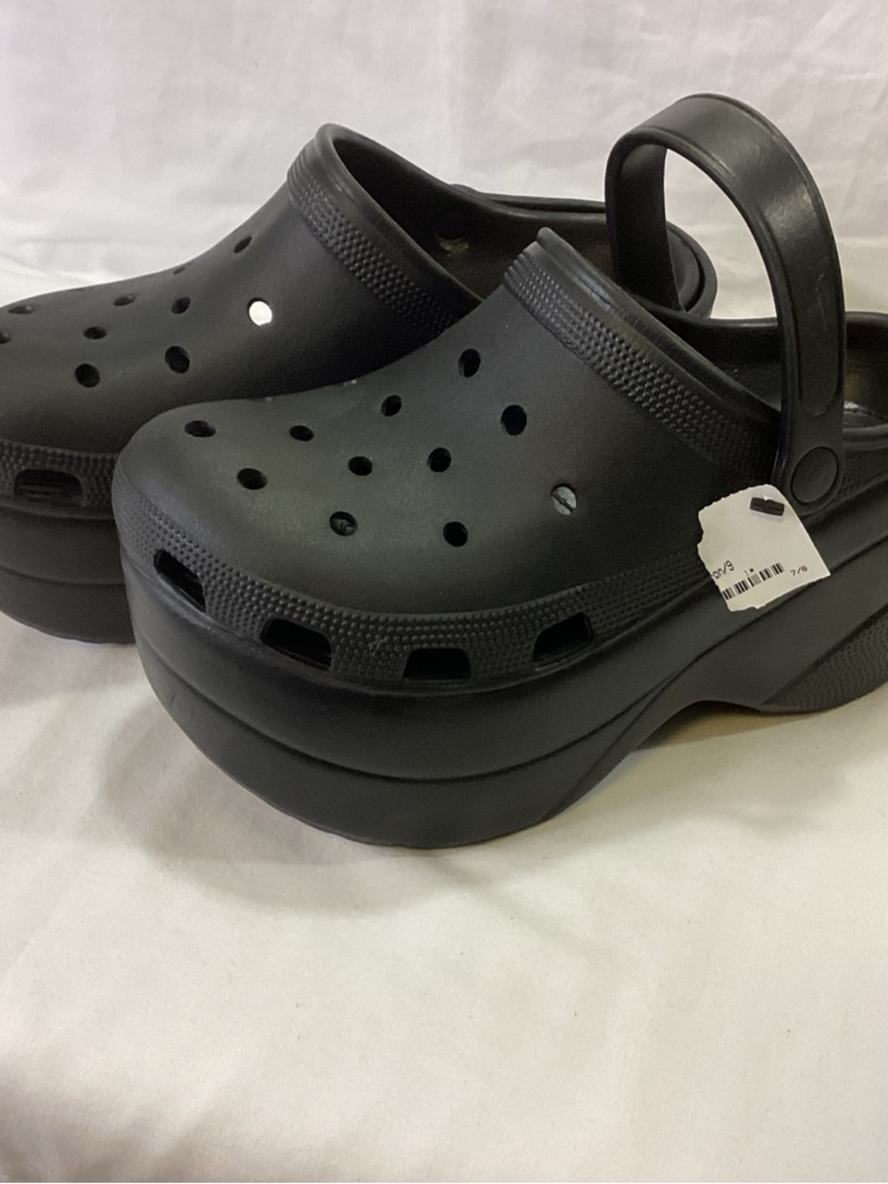 NWT Platform Clog Mules with Back Strap - Black SZ Ladies 9 - Picture 2 of 14